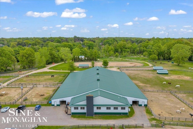 270 N Rochester Rd, Addison Twp, MI 48367 - aerial view of sparsely populated area with a heavily wooded area