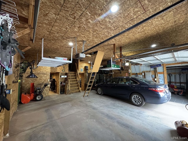 5452 W N Island Lake Rd, Hurley, WI 54534 - garage with a garage door opener