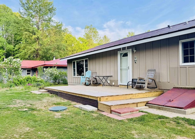 6223 E Townline Lake Rd, Harrison, MI 48625 - deck featuring a yard