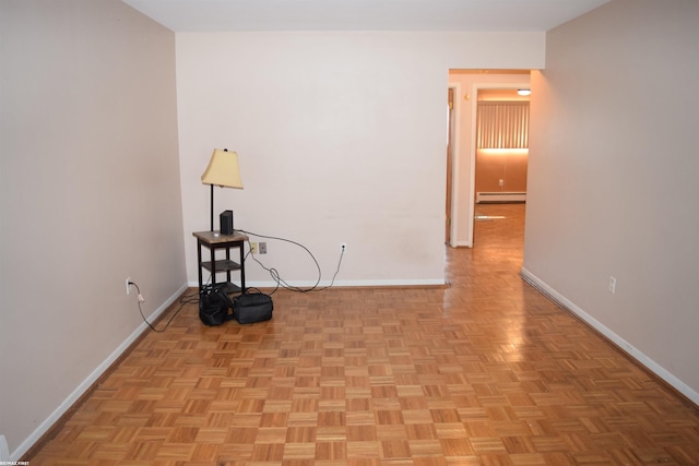 22800 Beaconsfield Ave, Eastpointe, MI 48021 - empty room with a baseboard heating unit and baseboards