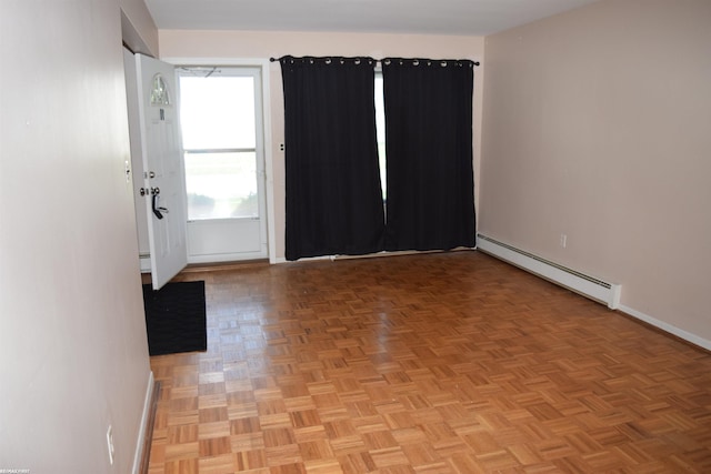 22800 Beaconsfield Ave, Eastpointe, MI 48021 - empty room with baseboard heating and baseboards