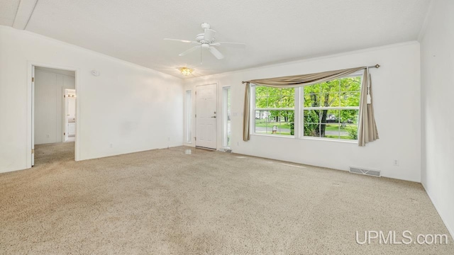 2600 S Hill Rd, Gladstone, MI 49837 - spare room with carpet flooring and a ceiling fan
