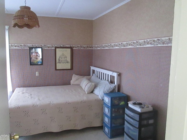 337 N 2nd St, Marine City, MI 48039 - bedroom featuring tile walls and wainscoting