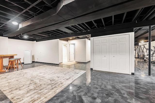 33473 Mulvey Rd, Fraser, MI 48026 - finished below grade area with fridge