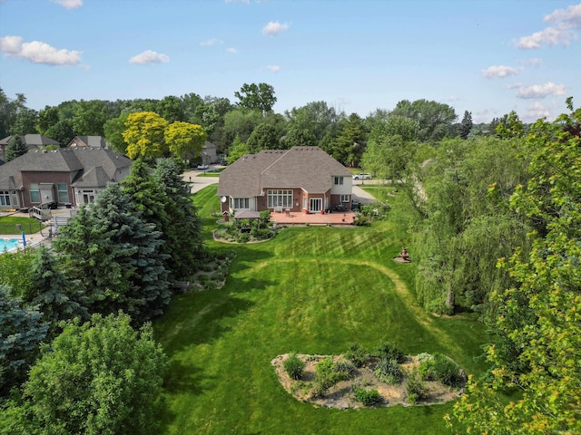 15158 Towering Oaks Dr, Shelby Twp, MI 48315 - aerial view of property and surrounding area
