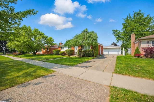 31565 Hayes Rd, Warren, MI 48088 - view of property hidden behind natural elements with a garage