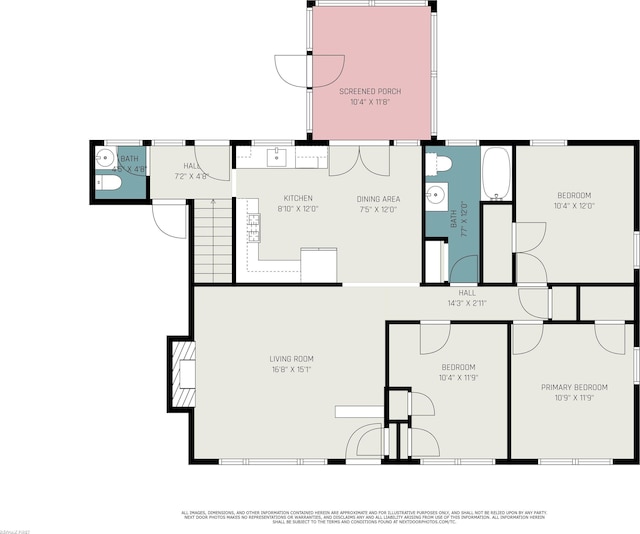17844 Stephens St, Eastpointe, MI 48021 - floor plan / room layout