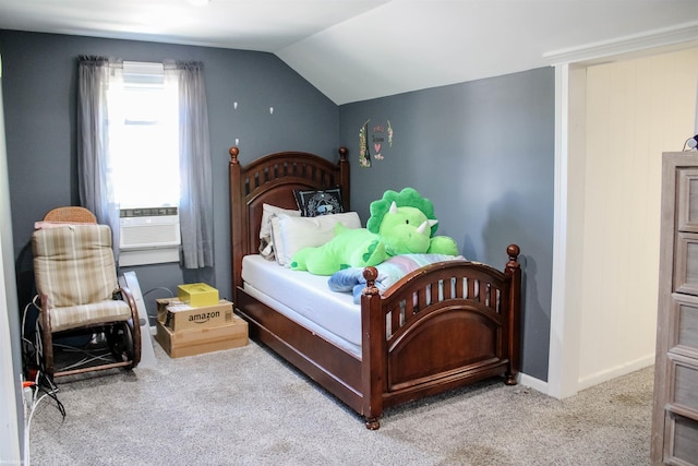 1002 Garfield St, Port Huron, MI 48060 - carpeted bedroom featuring lofted ceiling and baseboards