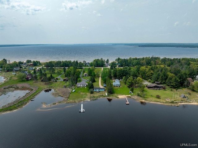 8096 Garth Point 25.25 Ln Rd, Rapid River, MI 49878 - aerial view of property's location featuring a nearby body of water