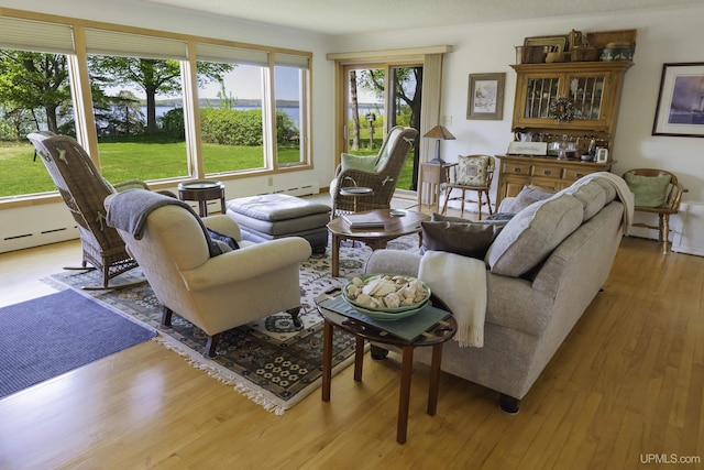 1426 Washington St, Munising, MI 49862 - living area featuring wood finished floors