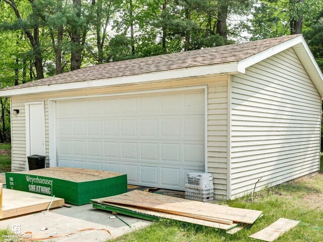 7150 Denissen St, Lexington, MI 48450 - view of detached garage