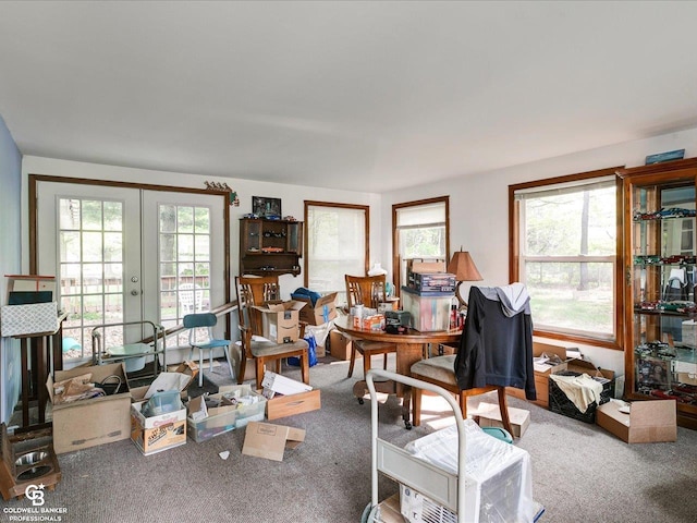7150 Denissen St, Lexington, MI 48450 - carpeted office space with plenty of natural light and french doors