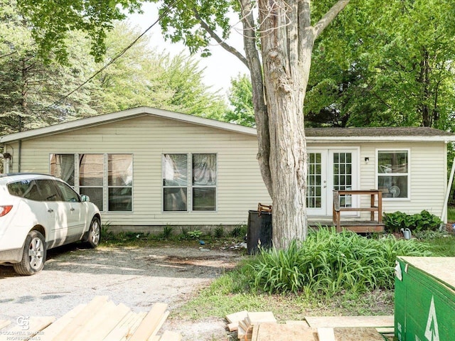 7150 Denissen St, Lexington, MI 48450 - view of front facade with french doors