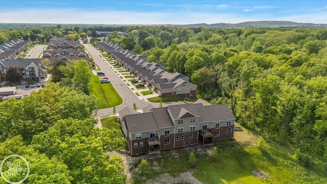3095 Bridgewater Rd Unit # 30, Auburn Hills, MI 48326 - aerial view of residential area featuring a heavily wooded area