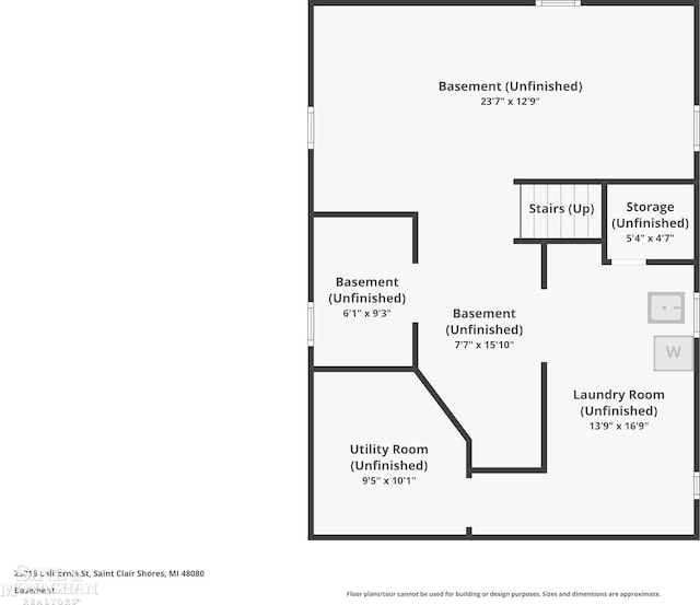 23016 California St, Saint Clair Shores, MI 48080 - floor plan / room layout