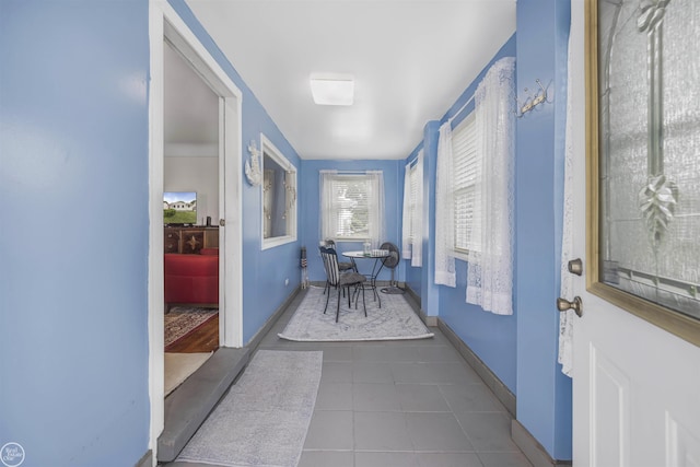 22301 Saint Gertrude St, Saint Clair Shores, MI 48081 - hall with tile patterned flooring and baseboards