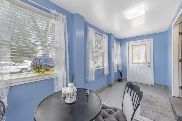 22301 Saint Gertrude St, Saint Clair Shores, MI 48081 - tiled dining area featuring baseboards