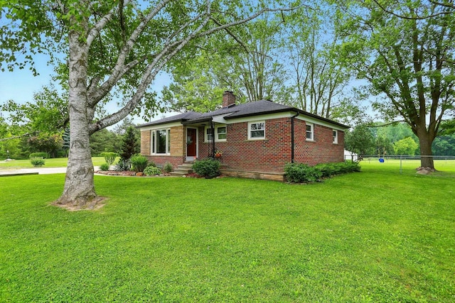 14810 28 Mile Rd, Washington, MI 48094 - view of front of house featuring brick siding and a chimney