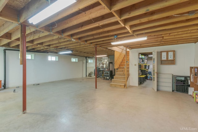 12826 Section 16 Rd, Watton, MI 49970 - below grade area featuring stairway