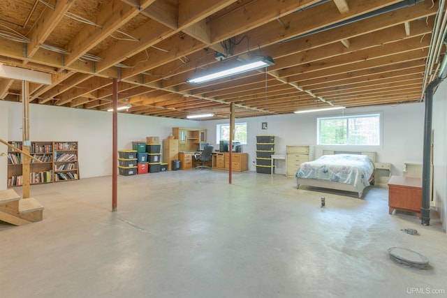 12826 Section 16 Rd, Watton, MI 49970 - basement featuring an office area