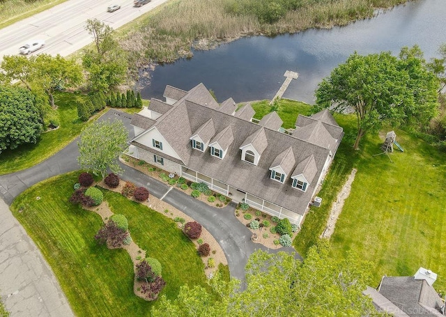 7859 Pine Ridge Dr, Clarkston, MI 48346 - view from above of property featuring a nearby body of water