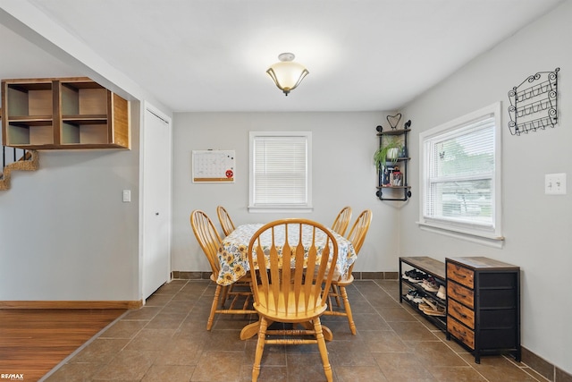 724 Columbia St, Algonac, MI 48001 - tiled dining room featuring baseboards
