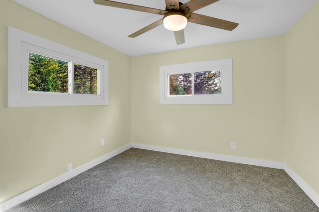 432 Eagle Pass St, Lapeer, MI 48446 - carpeted spare room with healthy amount of natural light, baseboards, and ceiling fan