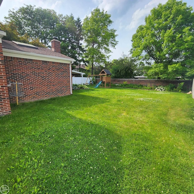 44854 Forest Trail Dr, Canton, MI 48187 - view of yard featuring a playground
