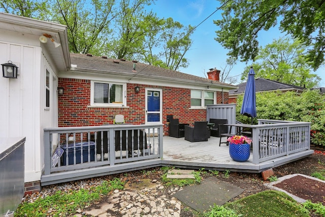 21629 Yale St, Saint Clair Shores, MI 48081 - view of wooden terrace