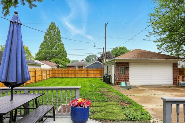 21629 Yale St, Saint Clair Shores, MI 48081 - view of yard with an outbuilding and a garage