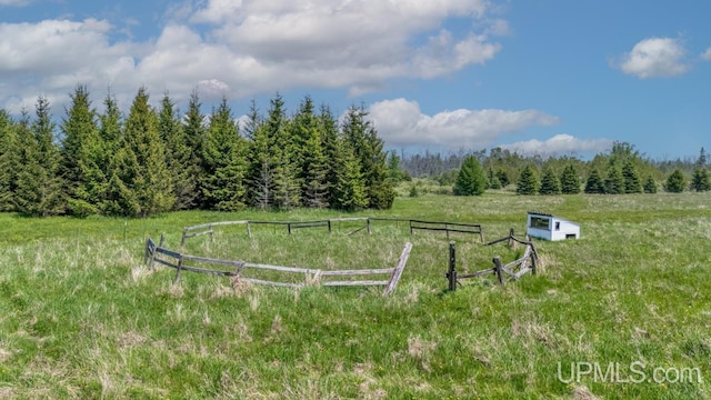 8102 W.5 Rd, Rapid River, MI 49878 - view of yard with a view of trees and a view of countryside