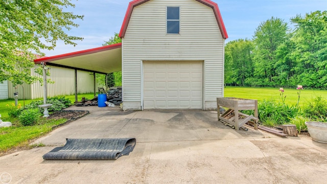 13533 Hough Rd, Allenton, MI 48002 - garage with concrete driveway and a garage