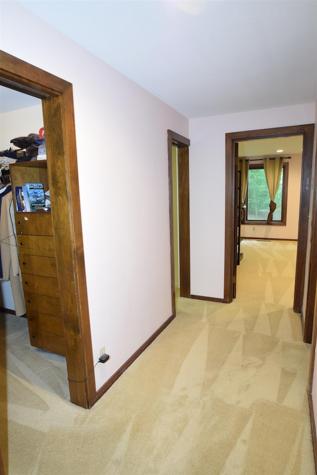 5400 Siebert St, Midland, MI 48640 - corridor featuring light carpet and baseboards