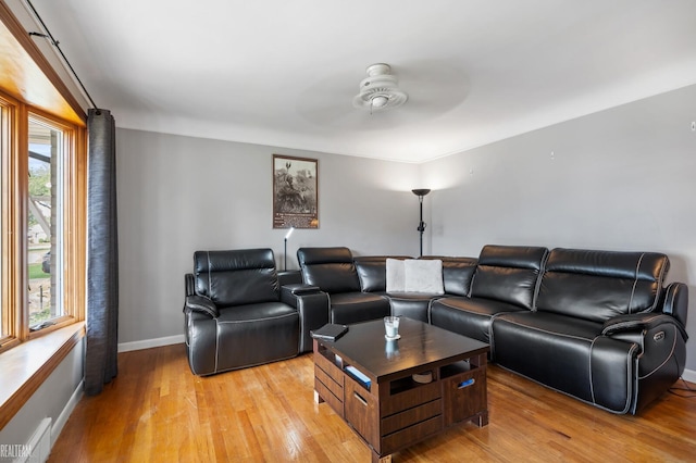 24955 Mabray Ave, Eastpointe, MI 48021 - home theater featuring ceiling fan and light wood-style flooring