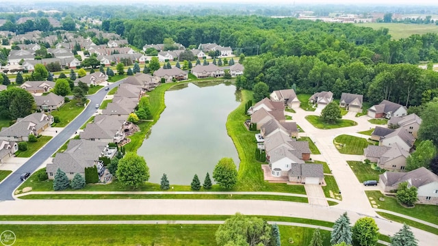 52225 Bryan Michael Dr, Macomb, MI 48042 - aerial perspective of suburban area featuring a large body of water