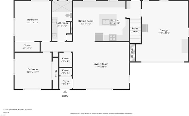27735 Sylvan Ave, Warren, MI 48093 - view of home floor plan