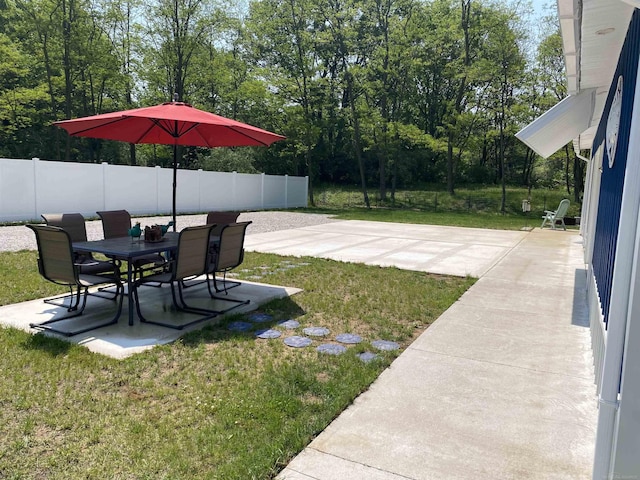 1335 28th St, Manistee, MI 49660 - view of yard featuring a patio area and outdoor dining area