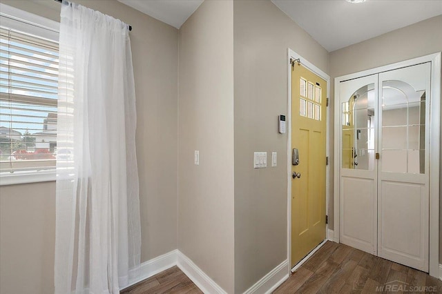 37738 Maplehill St, Harrison Twp, MI 48045 - foyer entrance with wood finished floors and baseboards