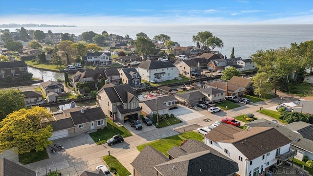 37738 Maplehill St, Harrison Twp, MI 48045 - aerial perspective of suburban area with a nearby body of water