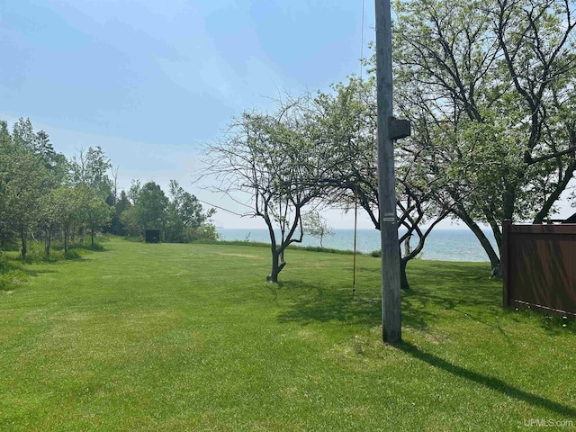 5847 County 513 T Rd, Rapid River, MI 49878 - view of green lawn featuring a water view