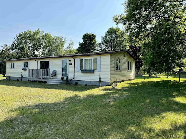 4828 I Rd, Bark River, MI 49807 - manufactured / mobile home with a deck and crawl space