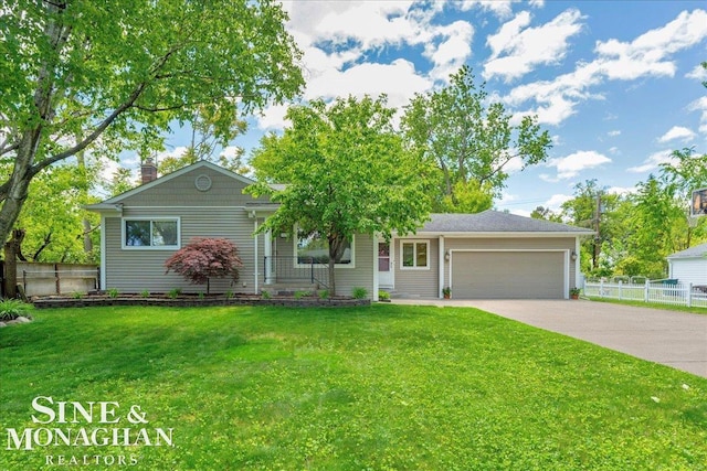 1076 Kelley St, Troy, MI 48083 - view of front of home featuring a garage, concrete driveway, and a porch