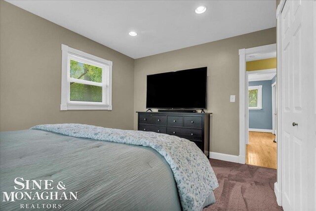 1076 Kelley St, Troy, MI 48083 - bedroom with dark carpet and recessed lighting