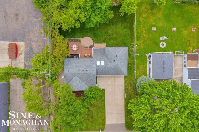 1076 Kelley St, Troy, MI 48083 - bird's eye view
