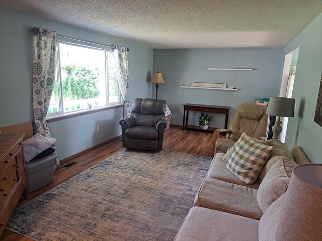 250 Witbeck Dr, Clare, MI 48617 - living area with wood finished floors and a textured ceiling