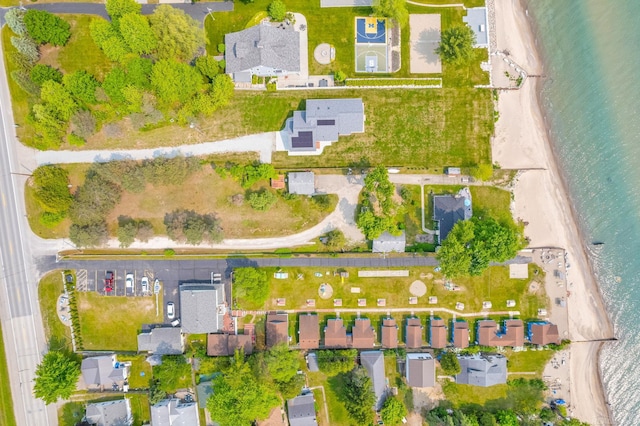 8941 Lakeshore Rd, Lexington, MI 48450 - aerial perspective of suburban area with a large body of water