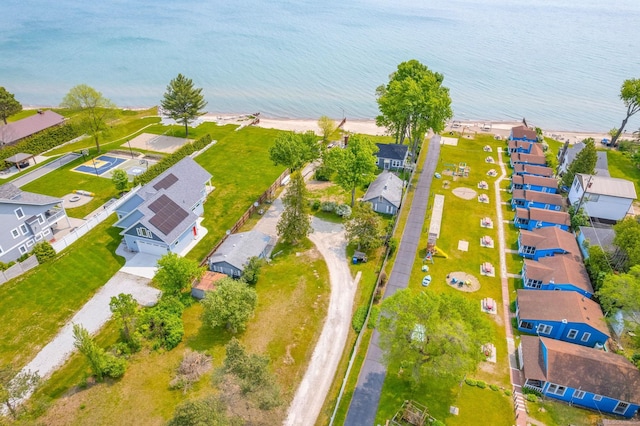 8941 Lakeshore Rd, Lexington, MI 48450 - aerial perspective of suburban area with a nearby body of water