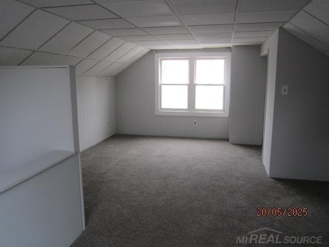 22636 Downing St, Saint Clair Shores, MI 48080 - bonus room with carpet floors and lofted ceiling