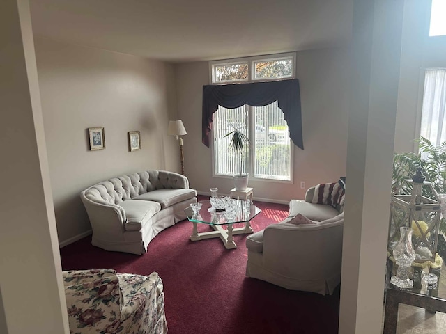 48274 Prestwyck Rd, Macomb, MI 48044 - carpeted living room featuring baseboards