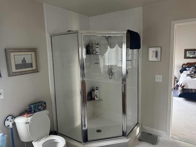 48274 Prestwyck Rd, Macomb, MI 48044 - ensuite bathroom with a stall shower and tile patterned flooring